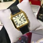 Cartier 44*35MM for Men 38*30MM For Lady Swiss Quartz Movement Gold Bezel Watch